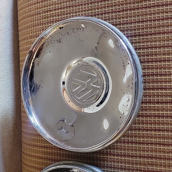 VW Vintage Chrome Hubcaps (3) - Picture 4 of 8